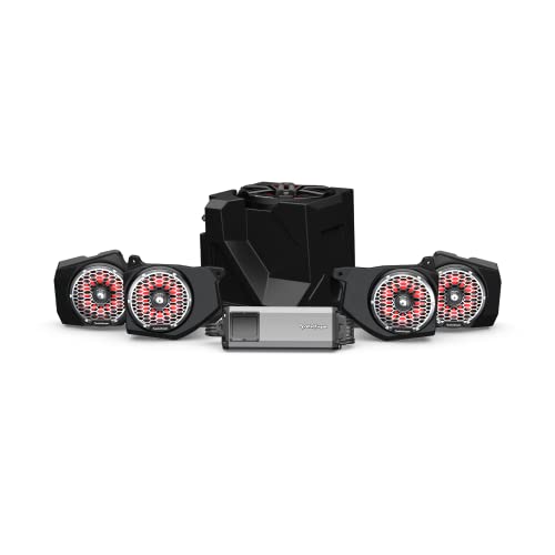 Rockford Fosgate RNGR18RC-STG6 Audio Kit: Ride Command Interface, 1500-Watt Amp, M2 Color Optix Multicolor LED Lighted Front, Rear Speakers & Subwoofer for Select Polaris Ranger Models (2018-2022) Rockford Fosgate RNGR18RC-STG6 Audio Kit: Ride Command Interface, 1500-Watt Amp, M2 Color Optix Multicolor LED Lighted Front, Rear Speakers & Subwoofer for Select Polaris Ranger Models (2018-2022)